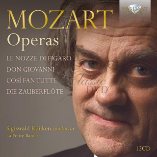 MOZART OPERAS: Le Nozze di Figaro, Don Giovanni, Cosí fan Tutte, Die Zauberflöte (12CD)