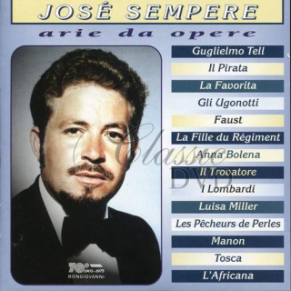 JOSE SEMPERE - Opera Arias (CD)