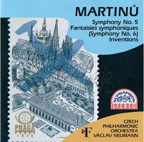 MARTINŮ,B.: Symfonie č. 5, 6, Invence / ČF / Neumann (CD)