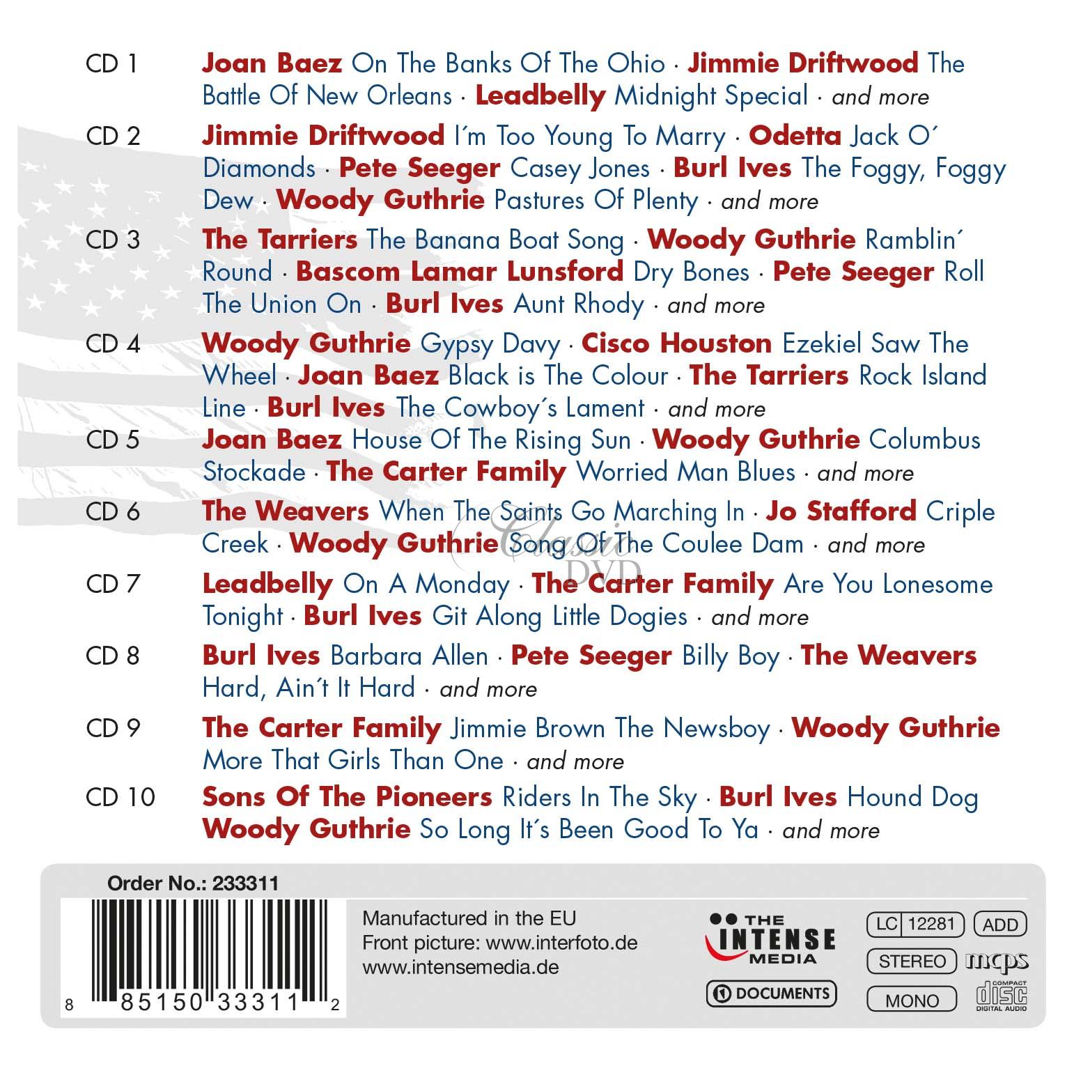 ORIGINAL AMERICAN FOLKSONGS (10CD)