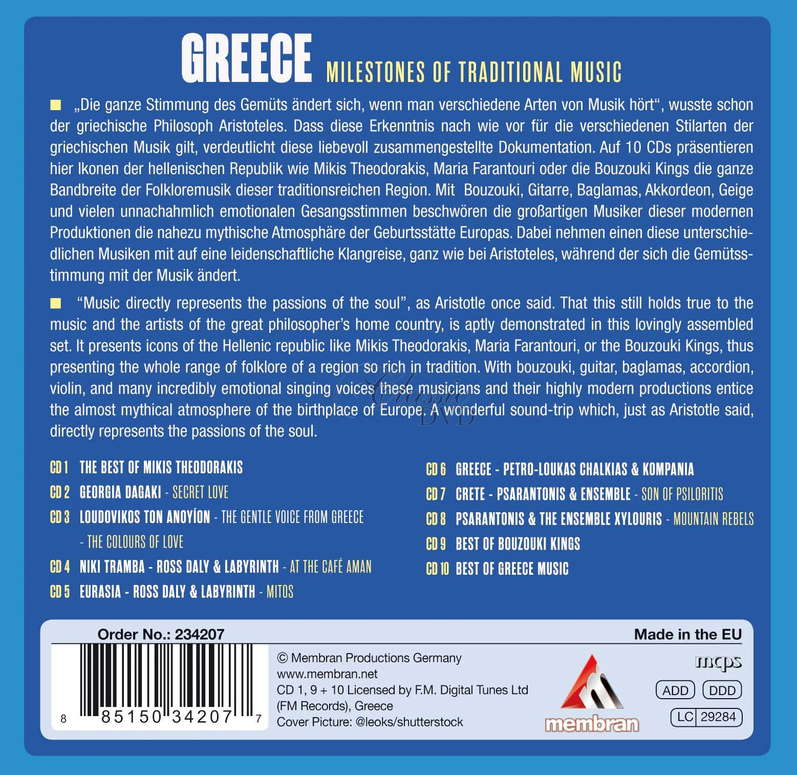 Greece - Milestones Of Traditional Music (10CD)