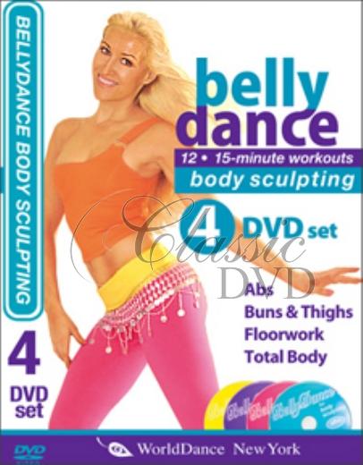 BELLYDANCE: Břišní tance BODY SCULPTING - DÁRKOVÝ KOMPLET (4DVD)