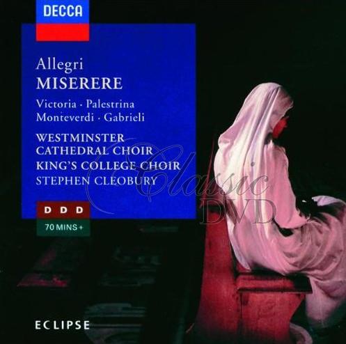 ALLEGRI/LOTTI/MONTEVERDI/PALESTRINA: Sacred works (CD)