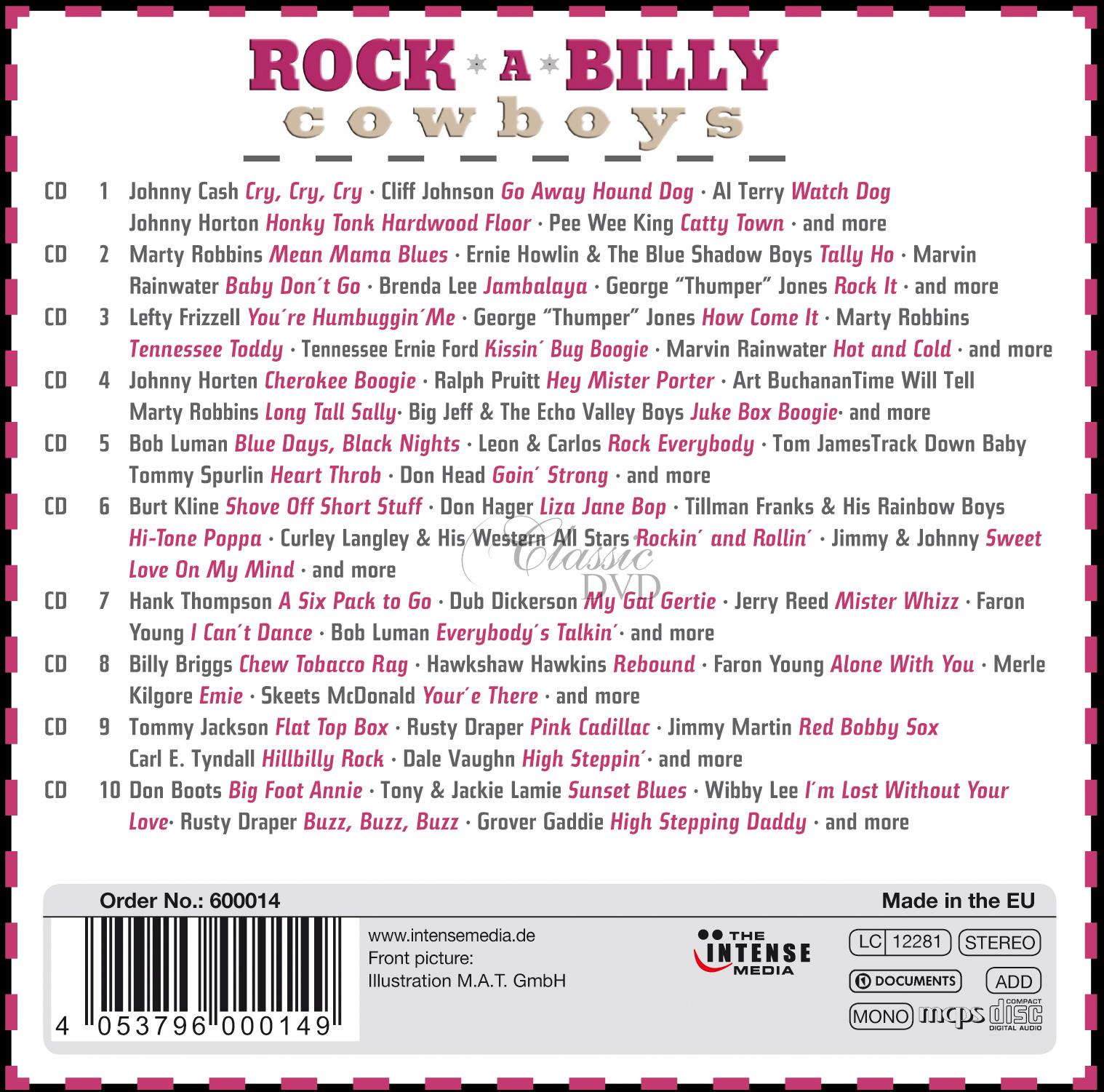 Rockabilly Cowboys - 250 Original Recordings (10CD)