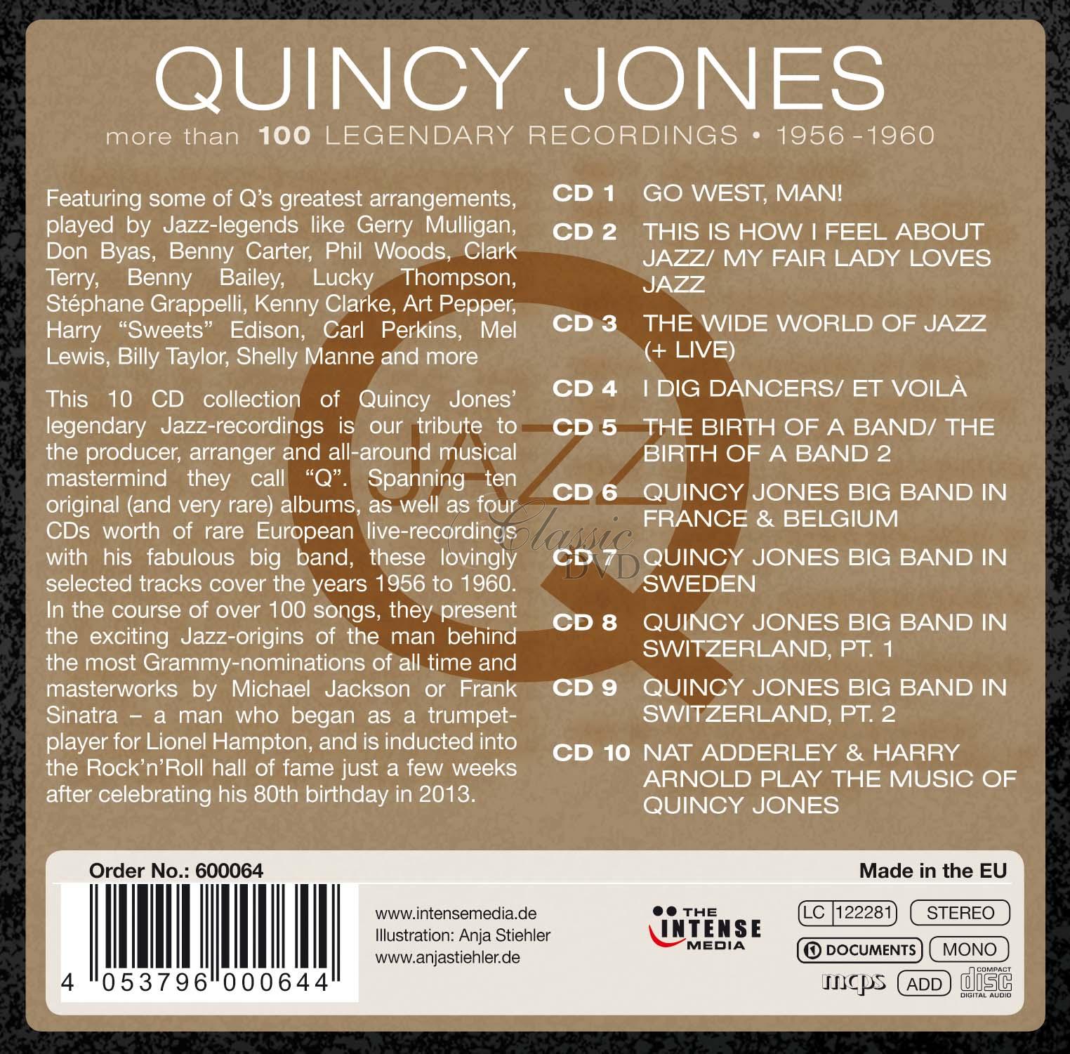 Quincy Jones Q-Jazz - Legendary Recordings (10CD)