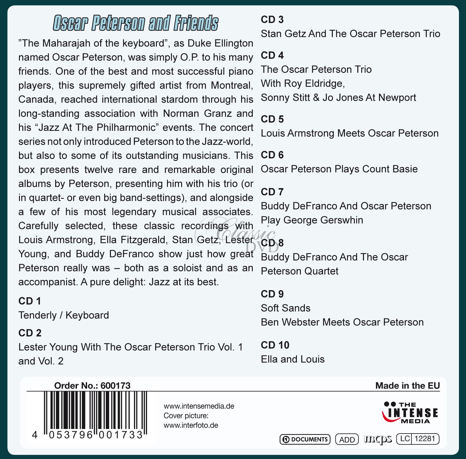 Oscar Peterson & Friends - 12 Original Albums (10CD)