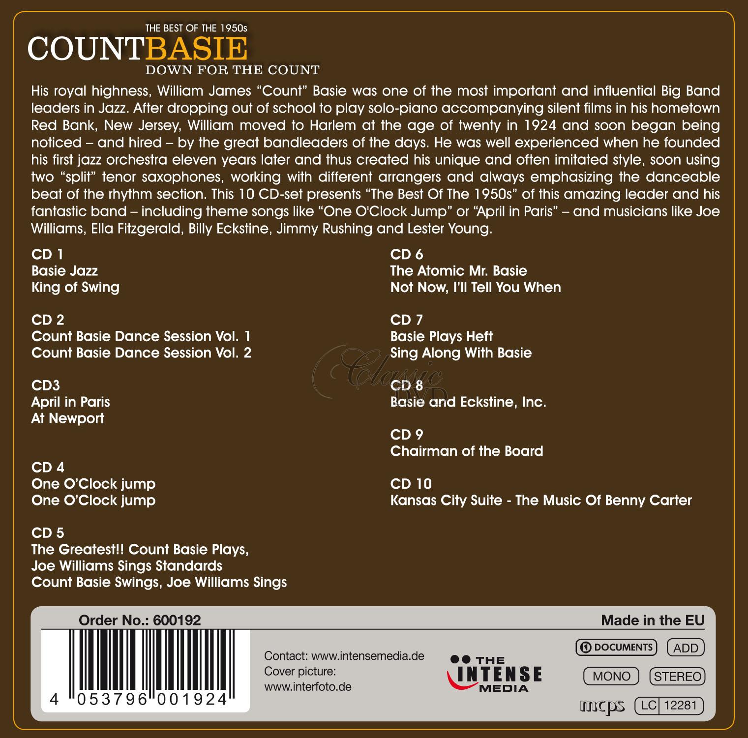 Count Basie - Down For The Count / The Best of 50s (10CD)