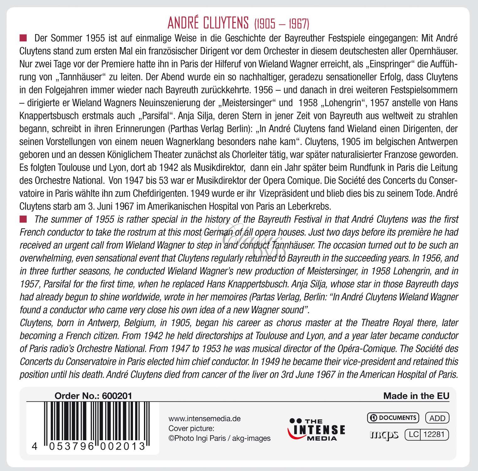André Cluytens - Wagner: Bayreuth Live (10CD)