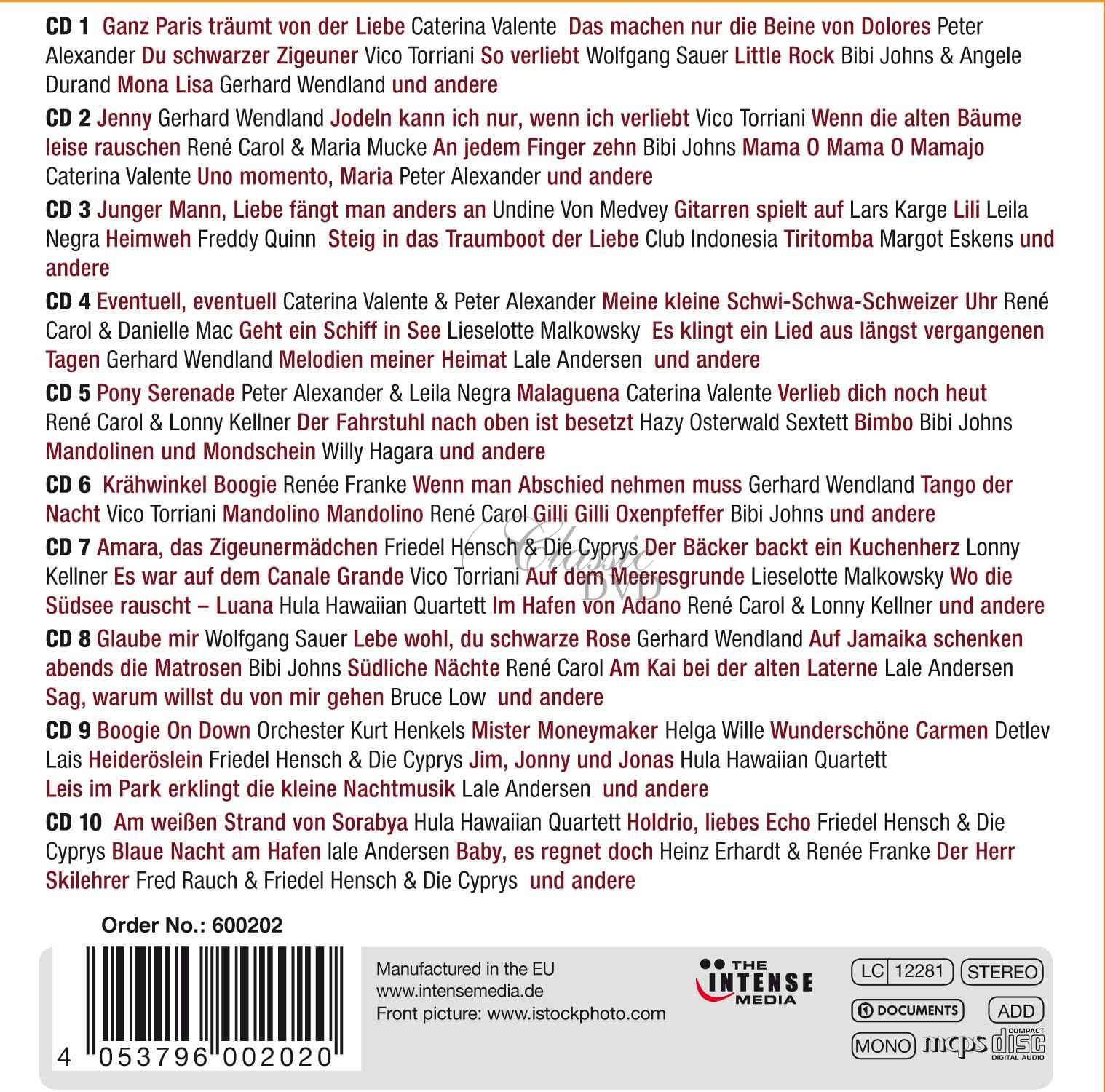 Deutsche Schlager - Die Groessten Hits (10CD)