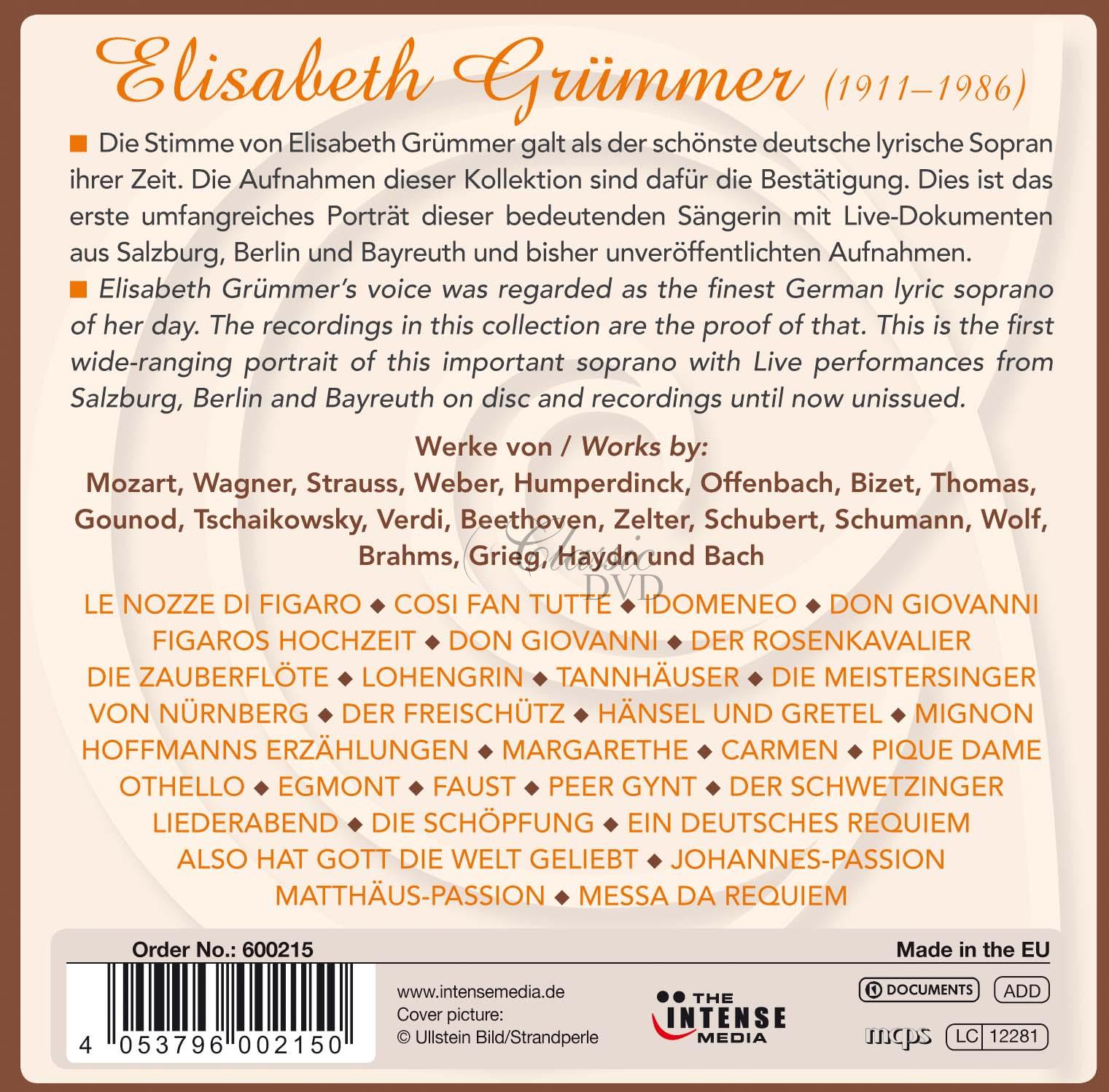 Elisabeth Grummer - Die Schonste Stimme der Romantik (10CD)