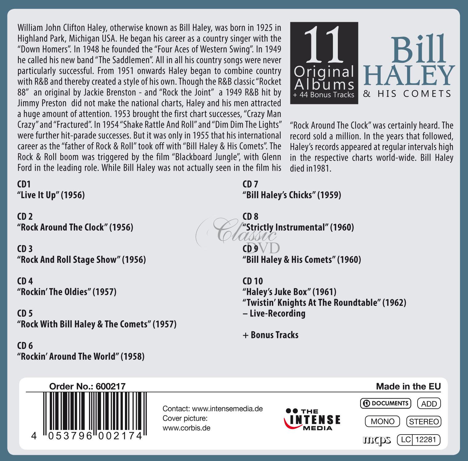 Bill Haley and His Comets - 11 Original Albums (10CD)