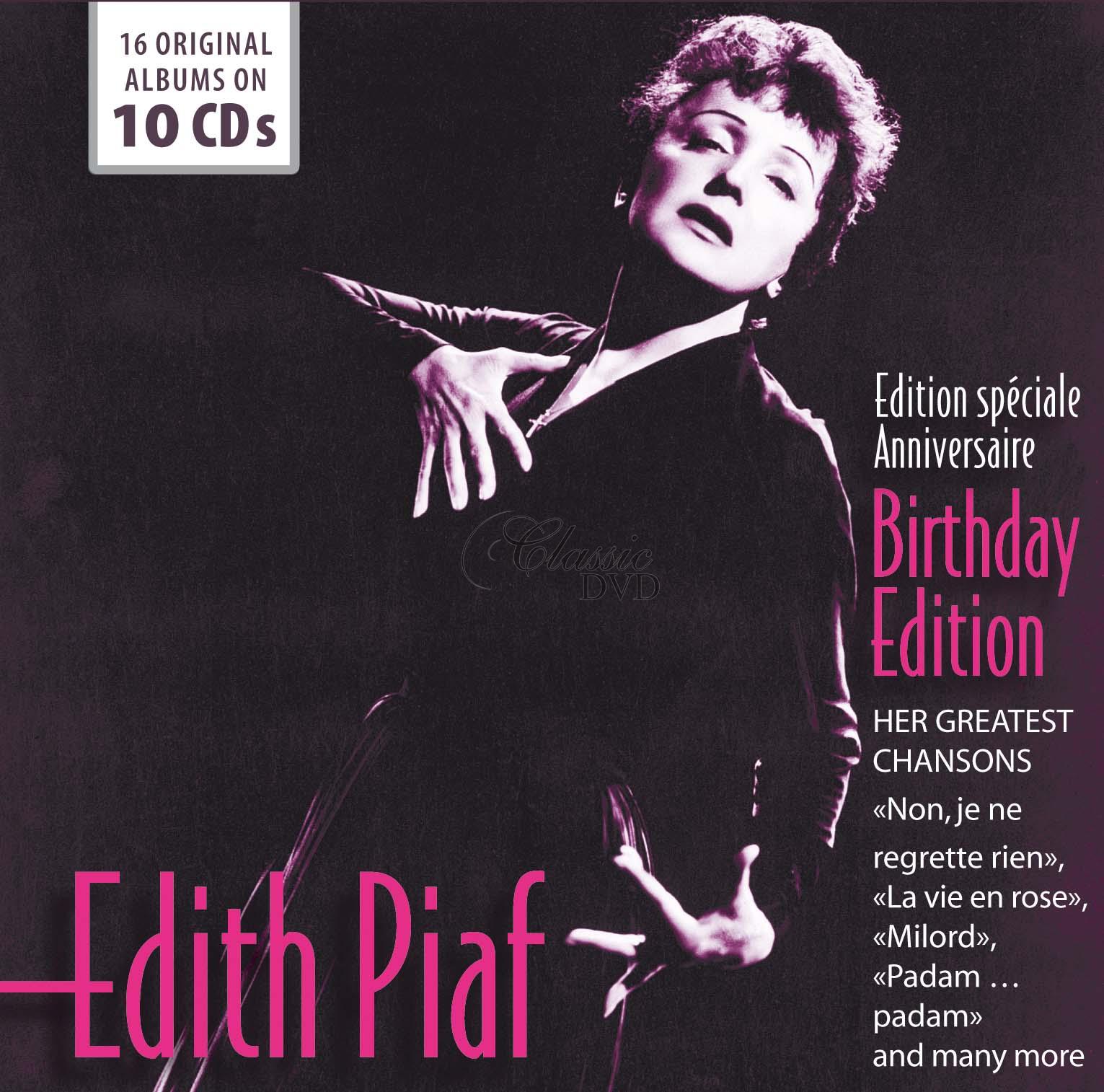 EDITH PIAF Her Greatest Chansons / 16 Original Albums (10CD)