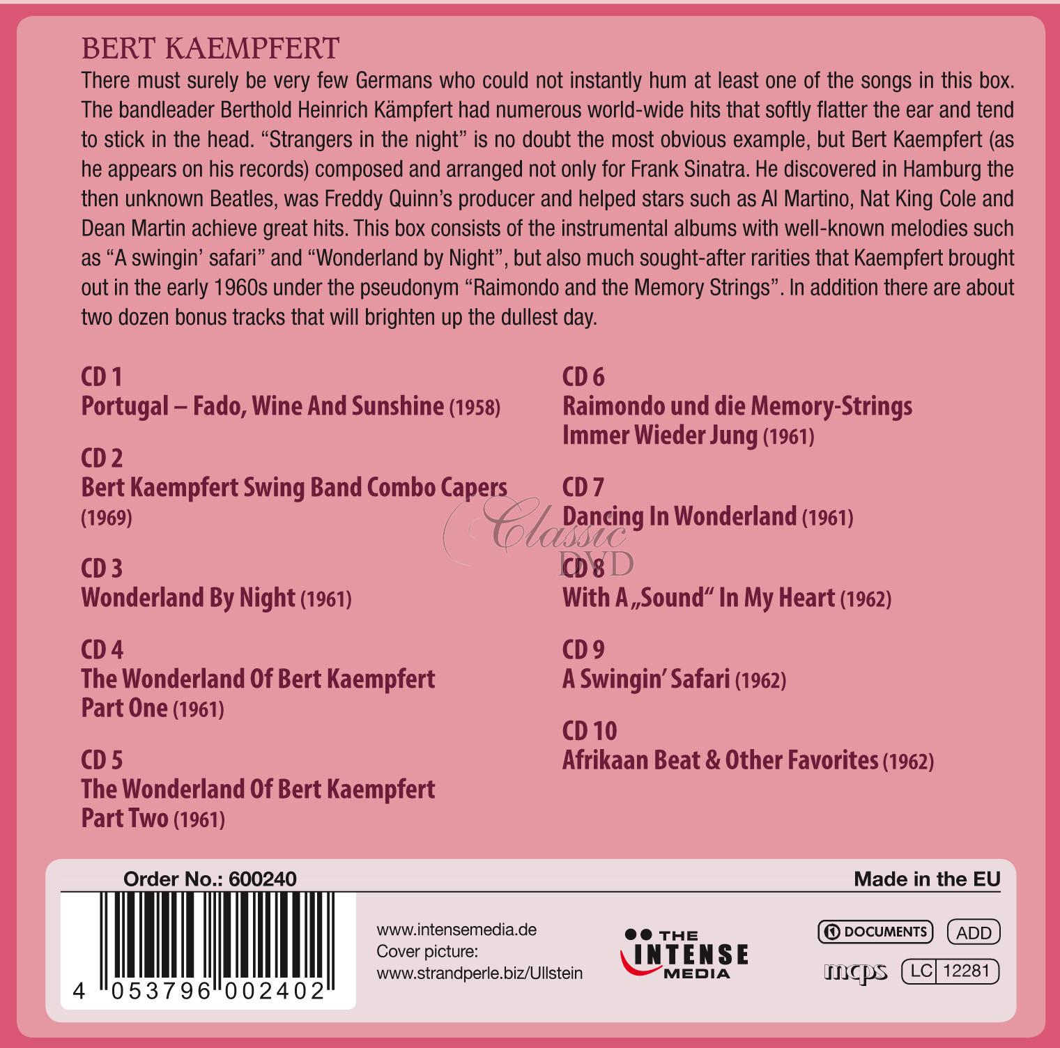 Bert Kaempfert - 10 Original Albums - Milestones of a Legend (10CD)