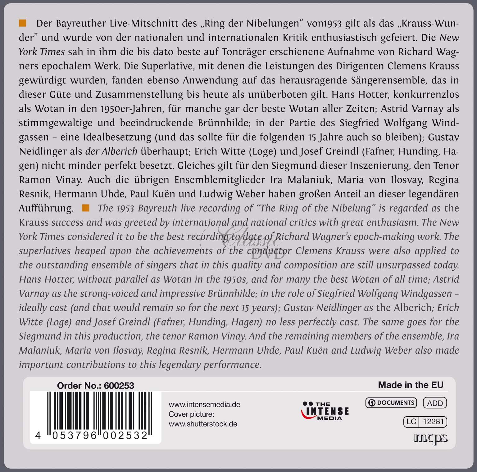 Clemens Krauss - Wagner: Der Ring des Nibelungen (13CD)