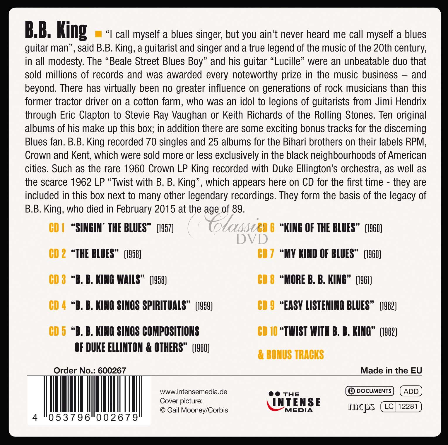 B.B. King - Milestones of a Blues Legend (10CD)