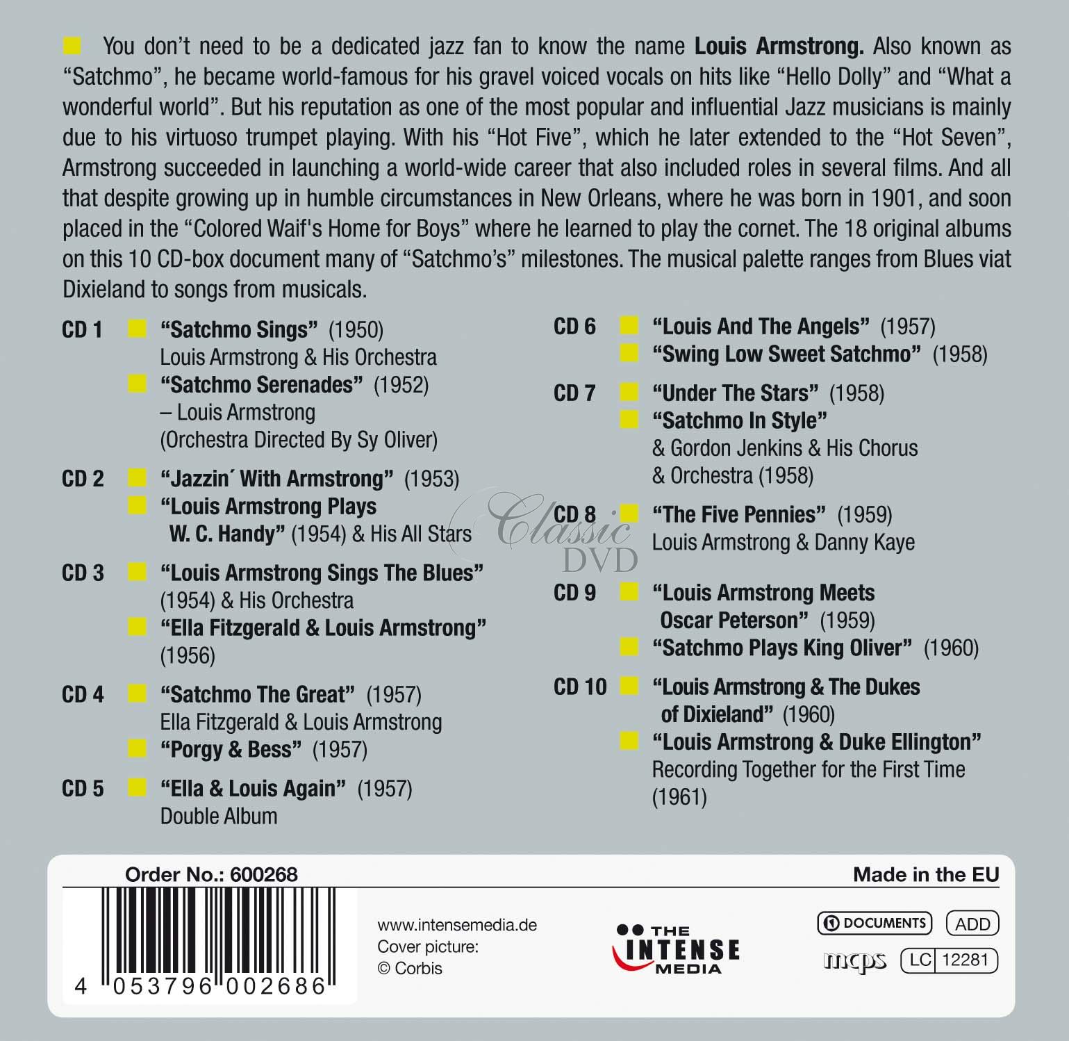 Louis Armstrong - Milestones of a Jazz Legend (10CD)