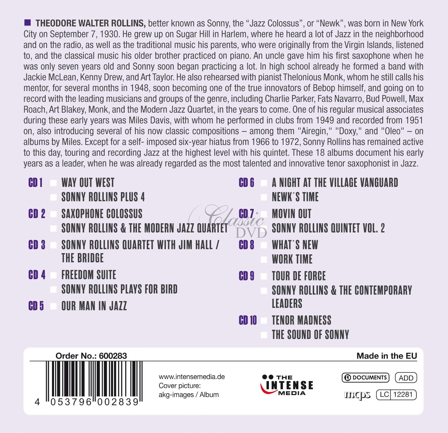 Sonny Rollins - Milestones Of A Legend (10CD)