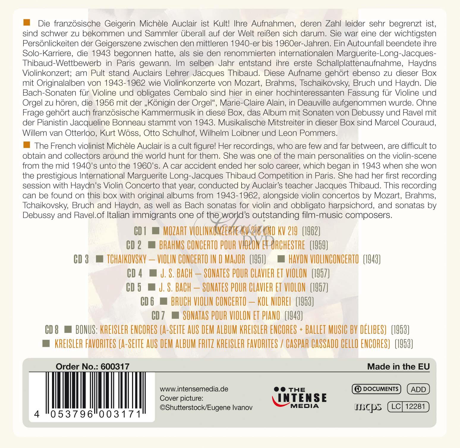 Michèle Auclair - 10 Rare Original Albums - Milestones of a Legend (8CD)