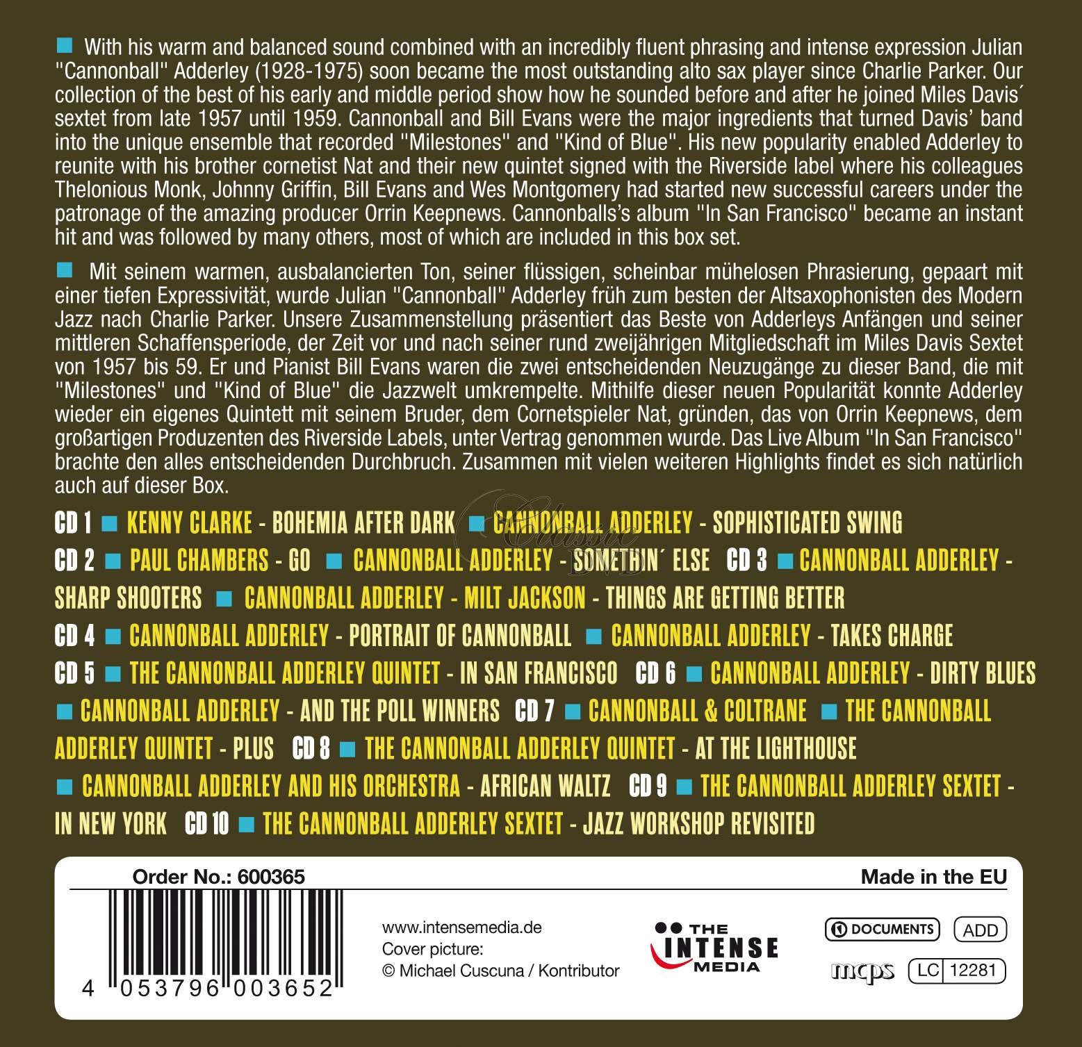 Cannonball Adderley - Milestones of a Legend (10CD)