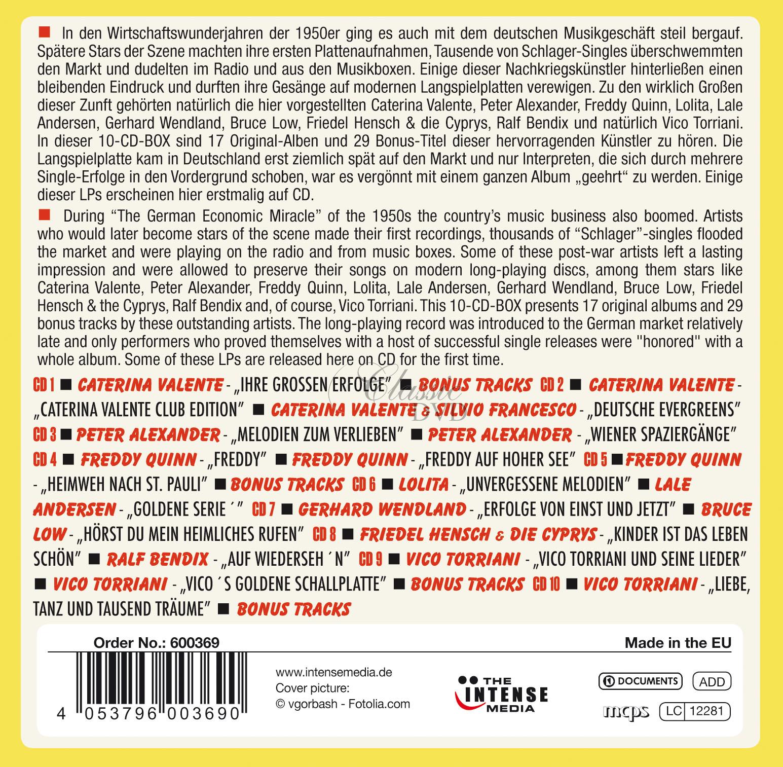 Schlager 50er & 60er - 17 Original Albums (10CD)