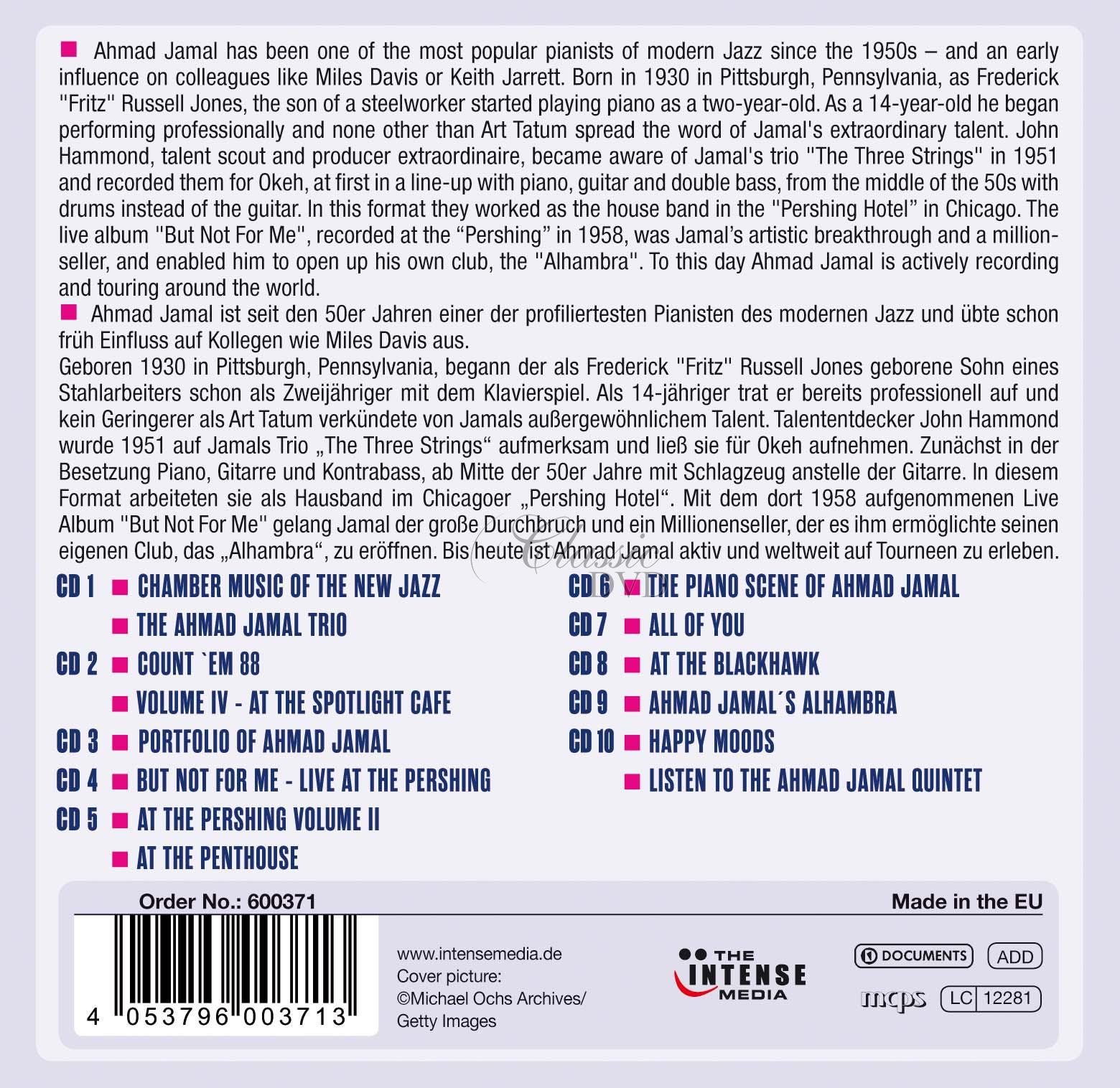Ahmad Jamal - Milestones Of A Legend (10CD)
