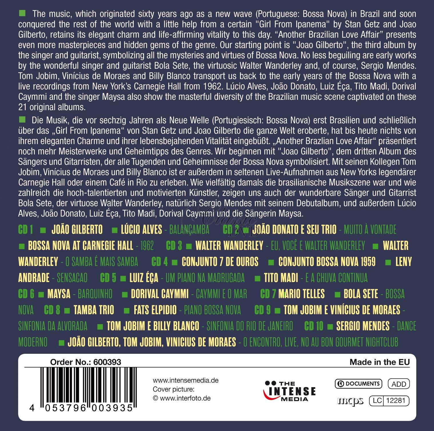 Bossa Nova - Another Brazilian Love Affair (10CD)