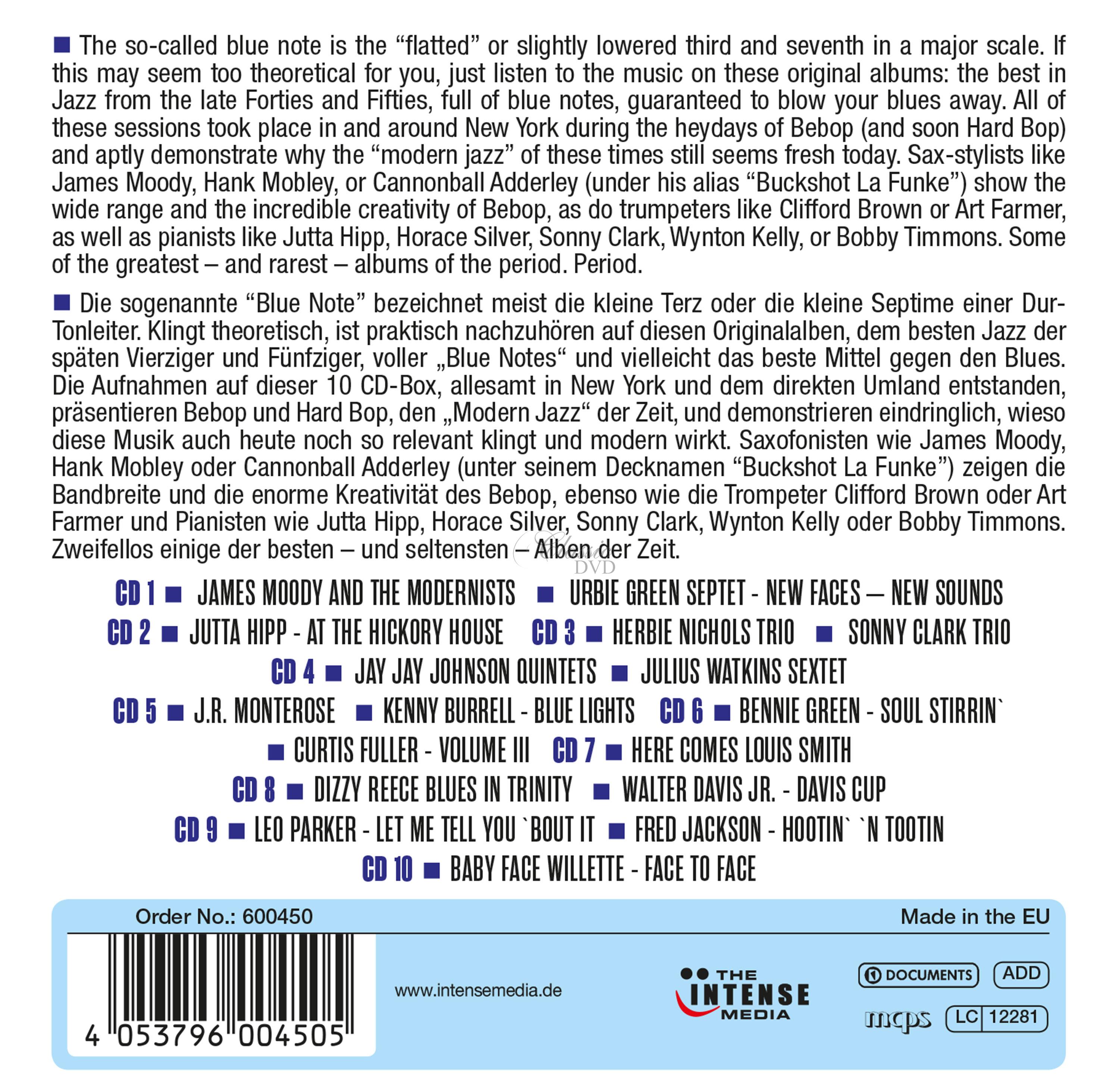 Blue Notes Vol.2 - Milestones Of Jazz Legends (10CD)