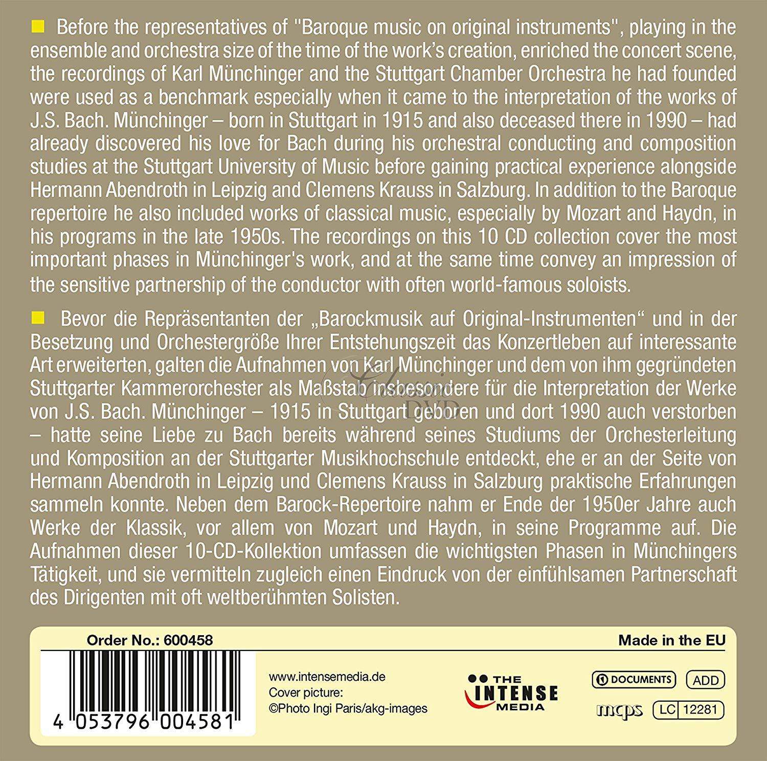 Karl Münchinger - And The Stuttgart Chamber Orchestra (10CD)