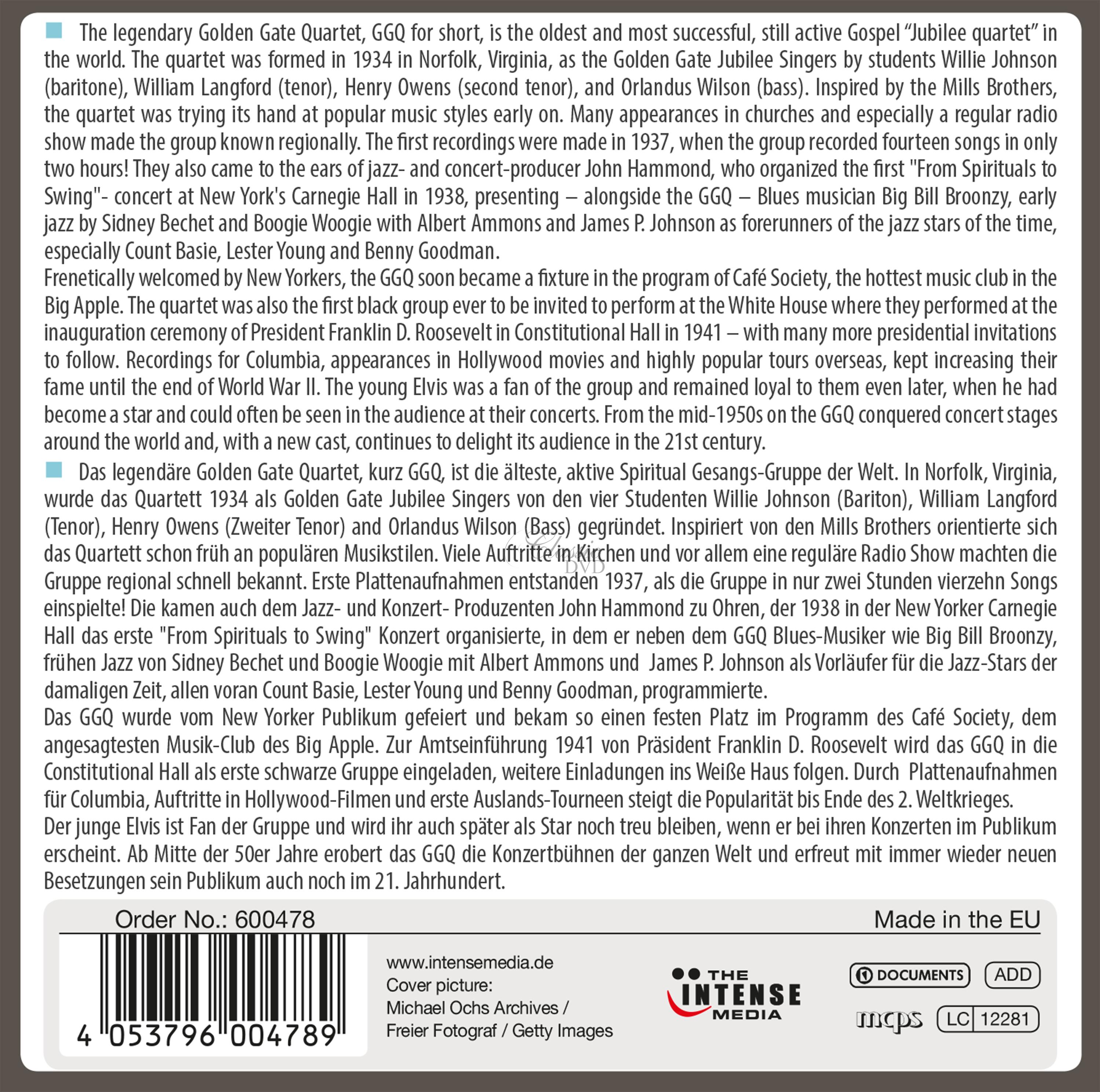 Golden Gate Quartet - Milestones of Legends (10CD)