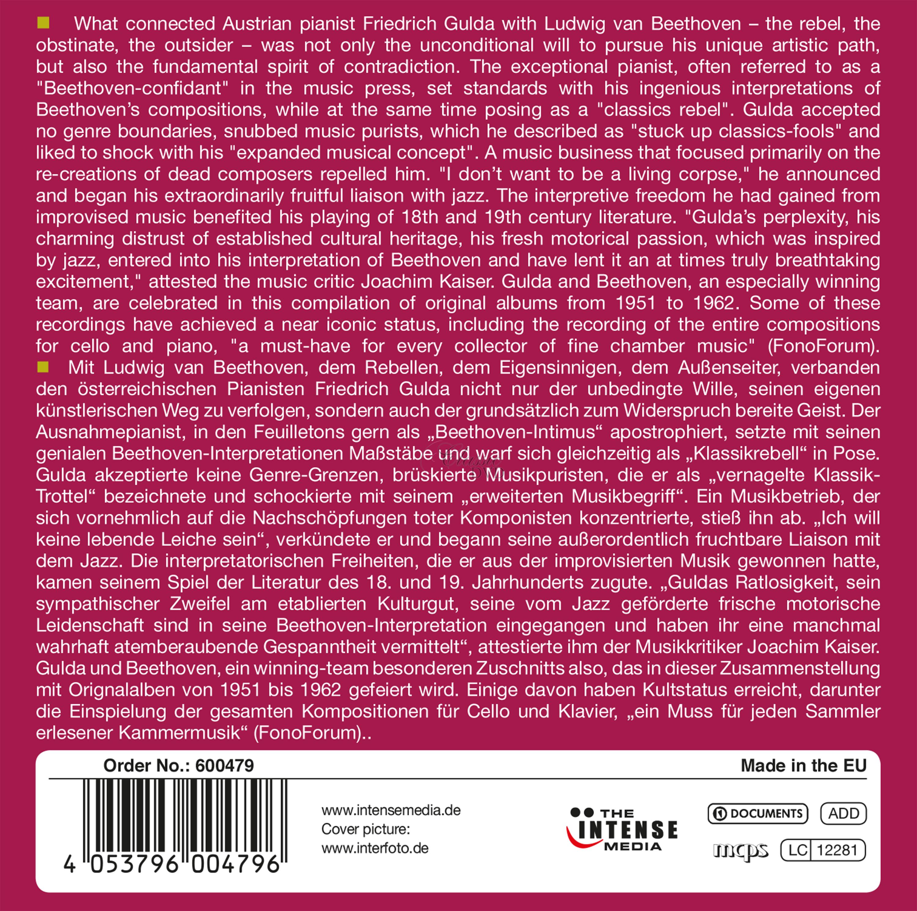 Friedrich Gulda - Plays Beethoven (10CD)