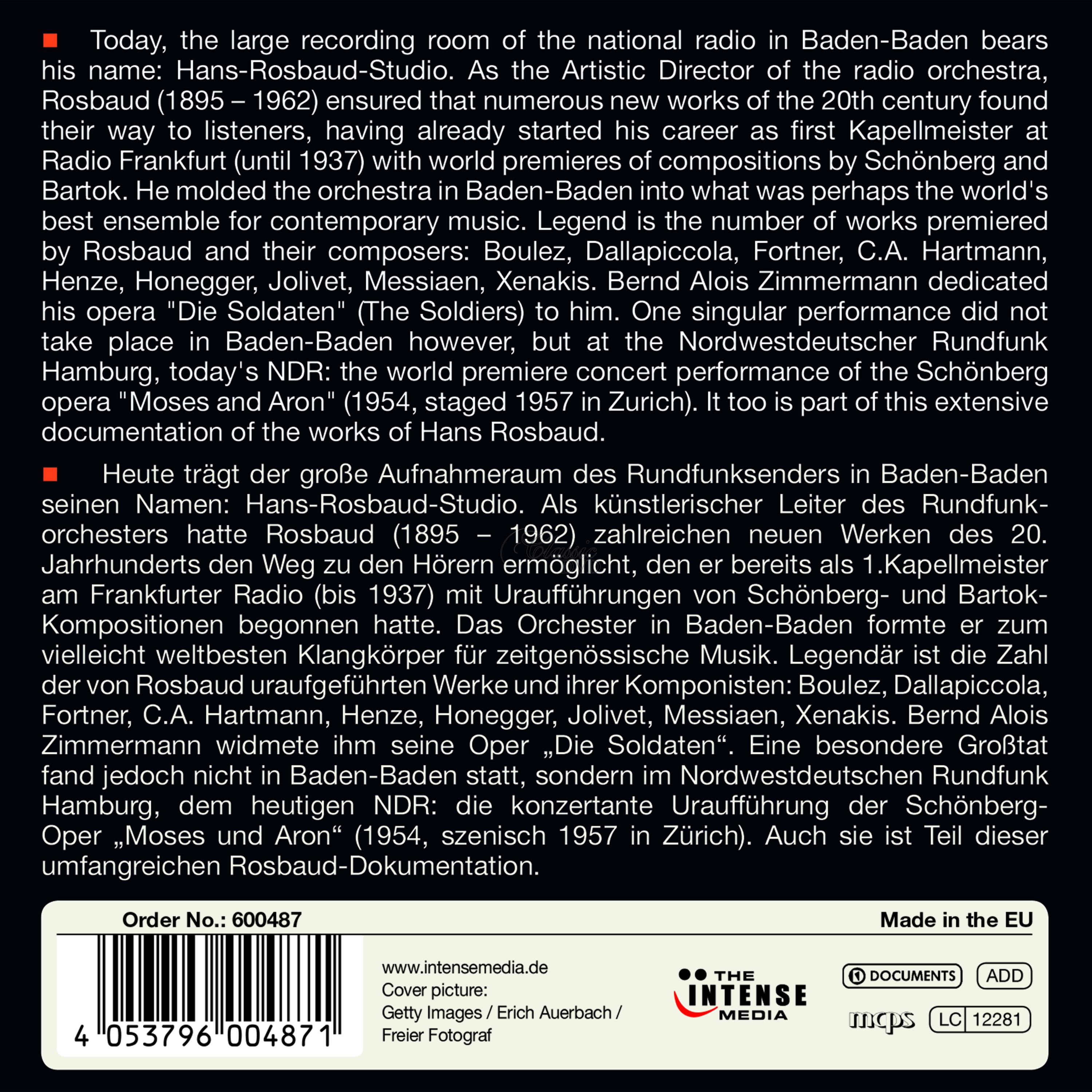 Hans Rosbaud - The rarest Recordings (10CD)