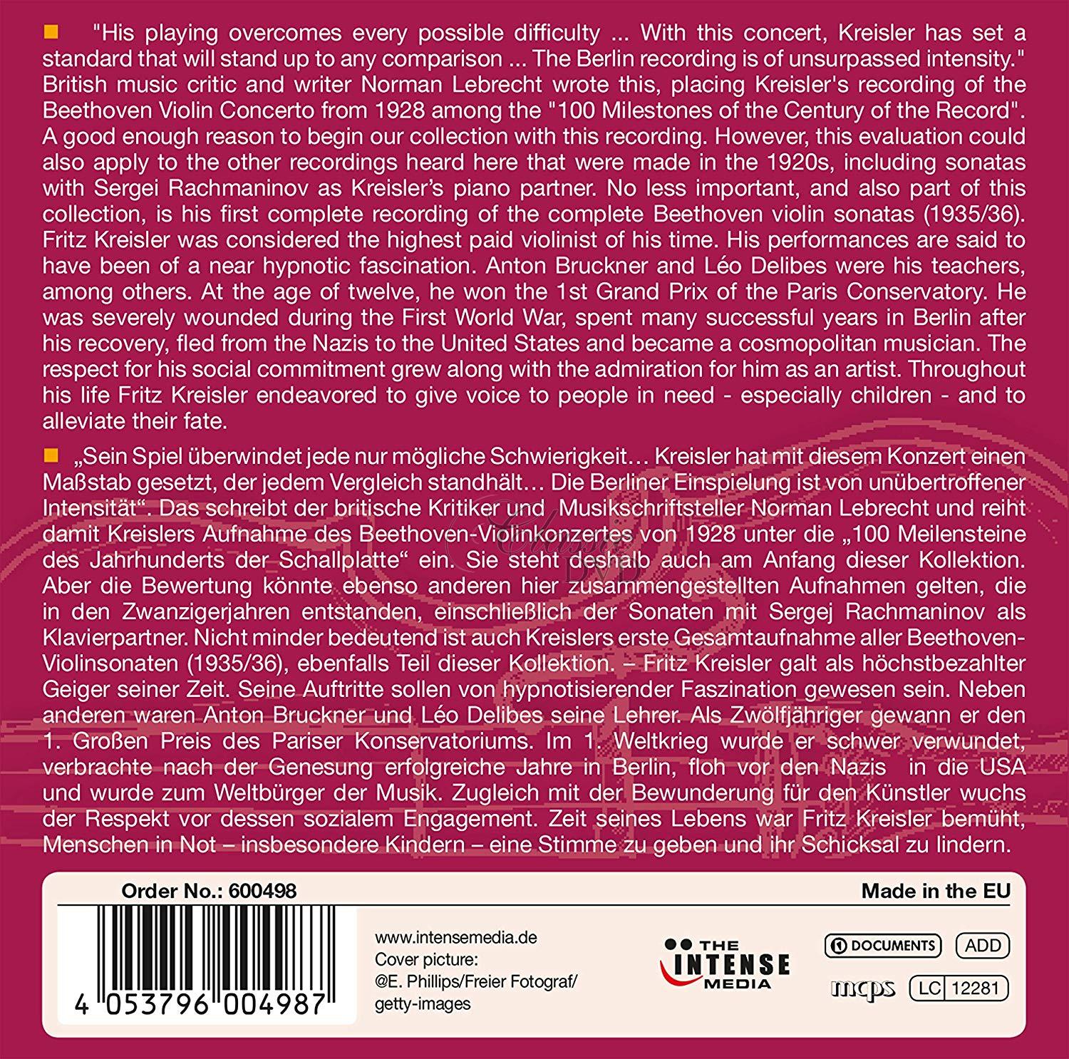 Fritz Kreisler - The Century Recordings (10CD)