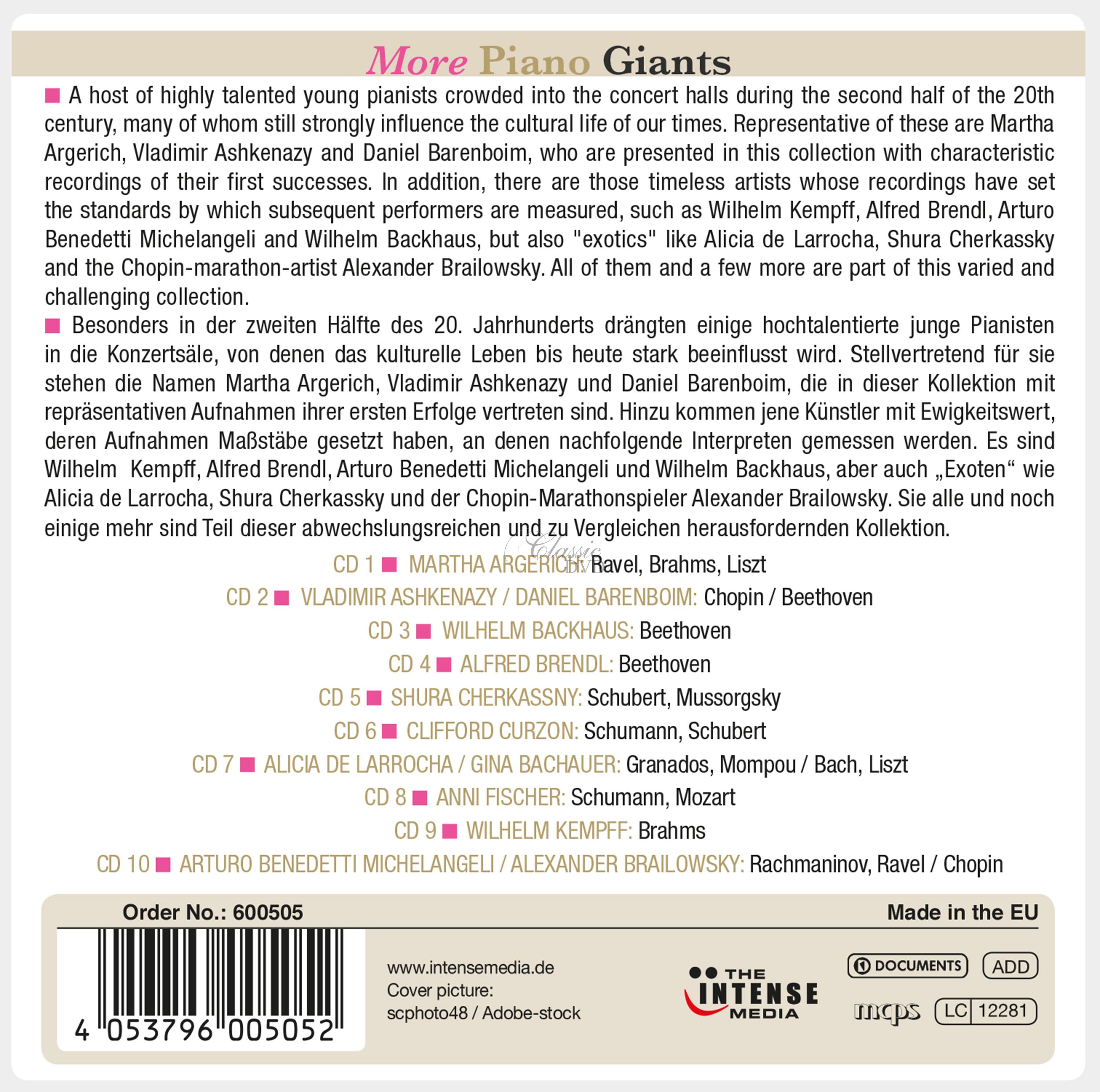 More Piano Giants (10CD)