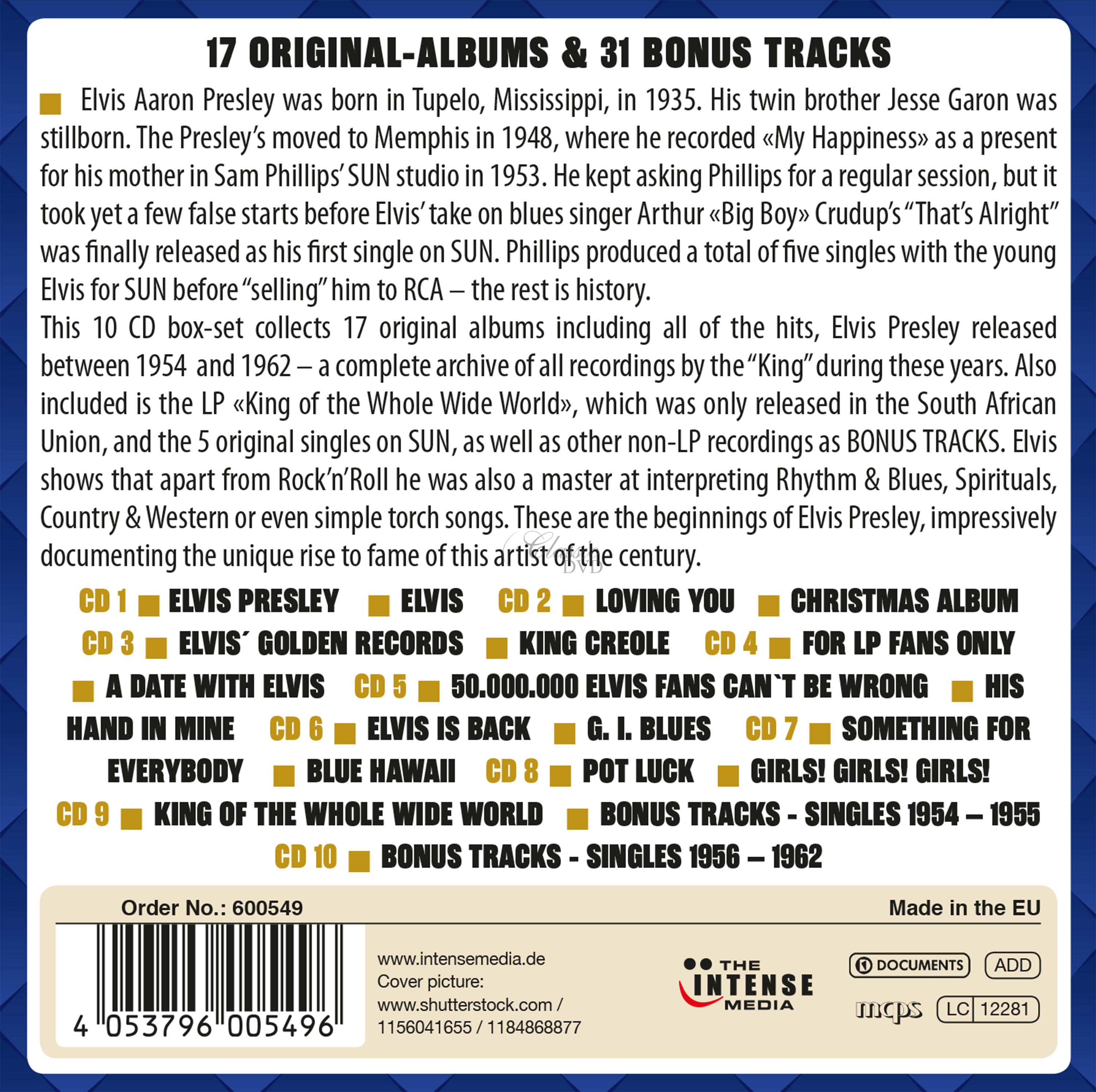Elvis Presley - Milestones Of A Legend (10CD)