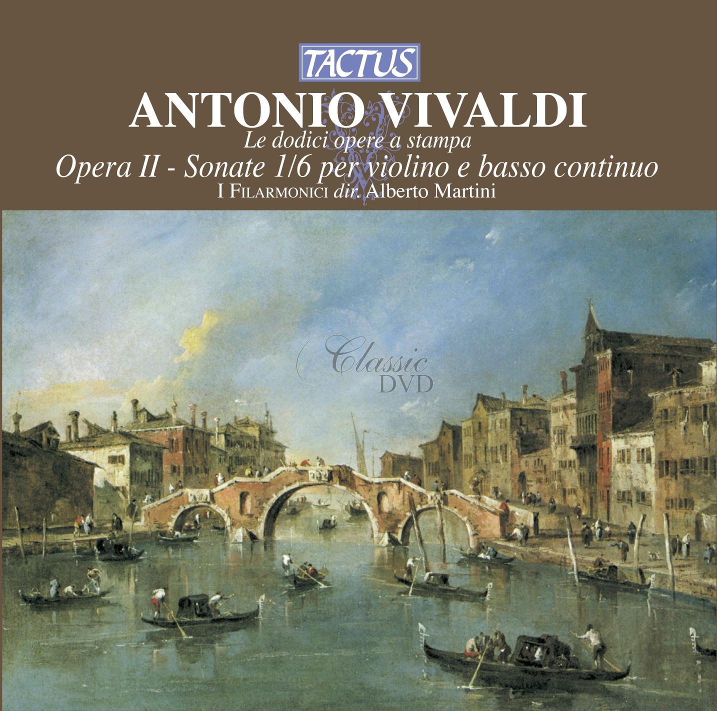 VIVALDI ANTONIO Sonate per violino e basso continuo RV 27, 31, 14, 20, 36, 1, Op. II, 1712 (CD)