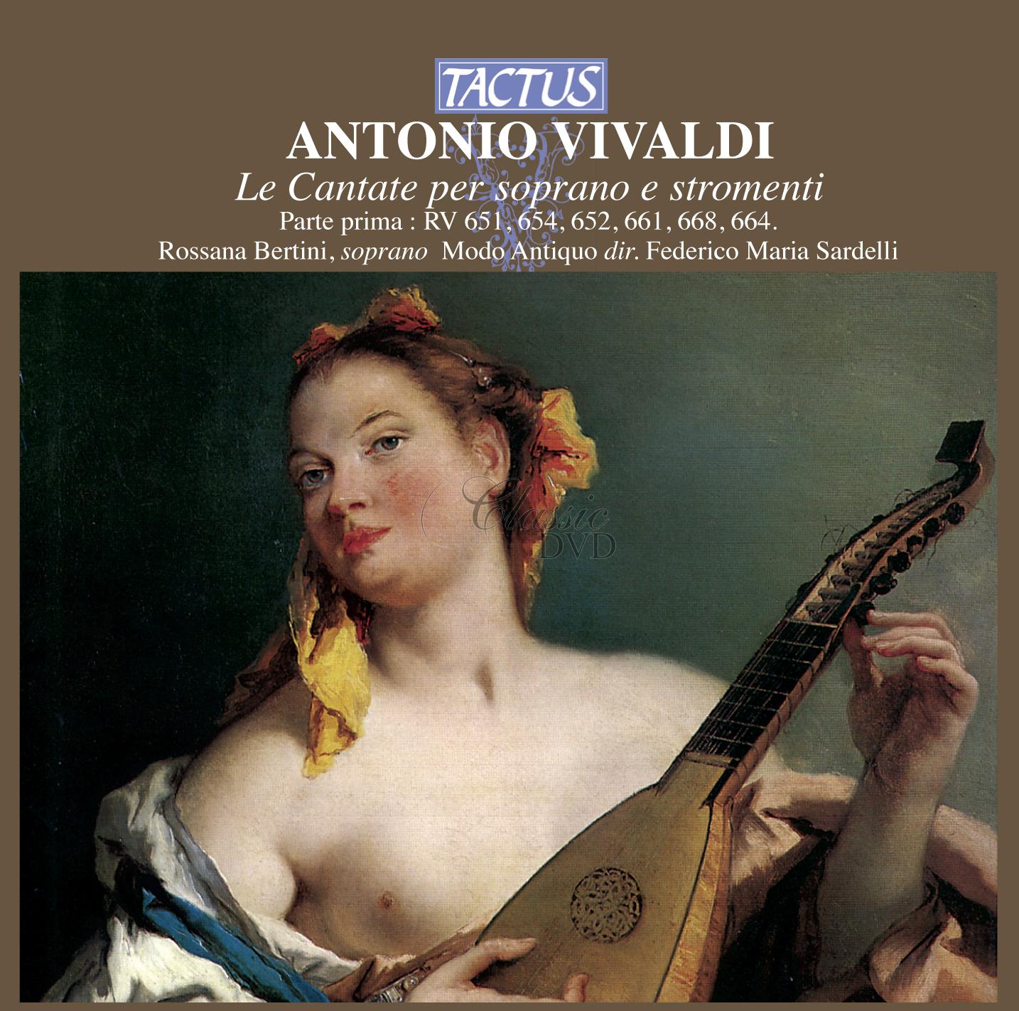VIVALDI ANTONIO Cantate RV 651, 654, 652, 661, 668, 664 (CD)