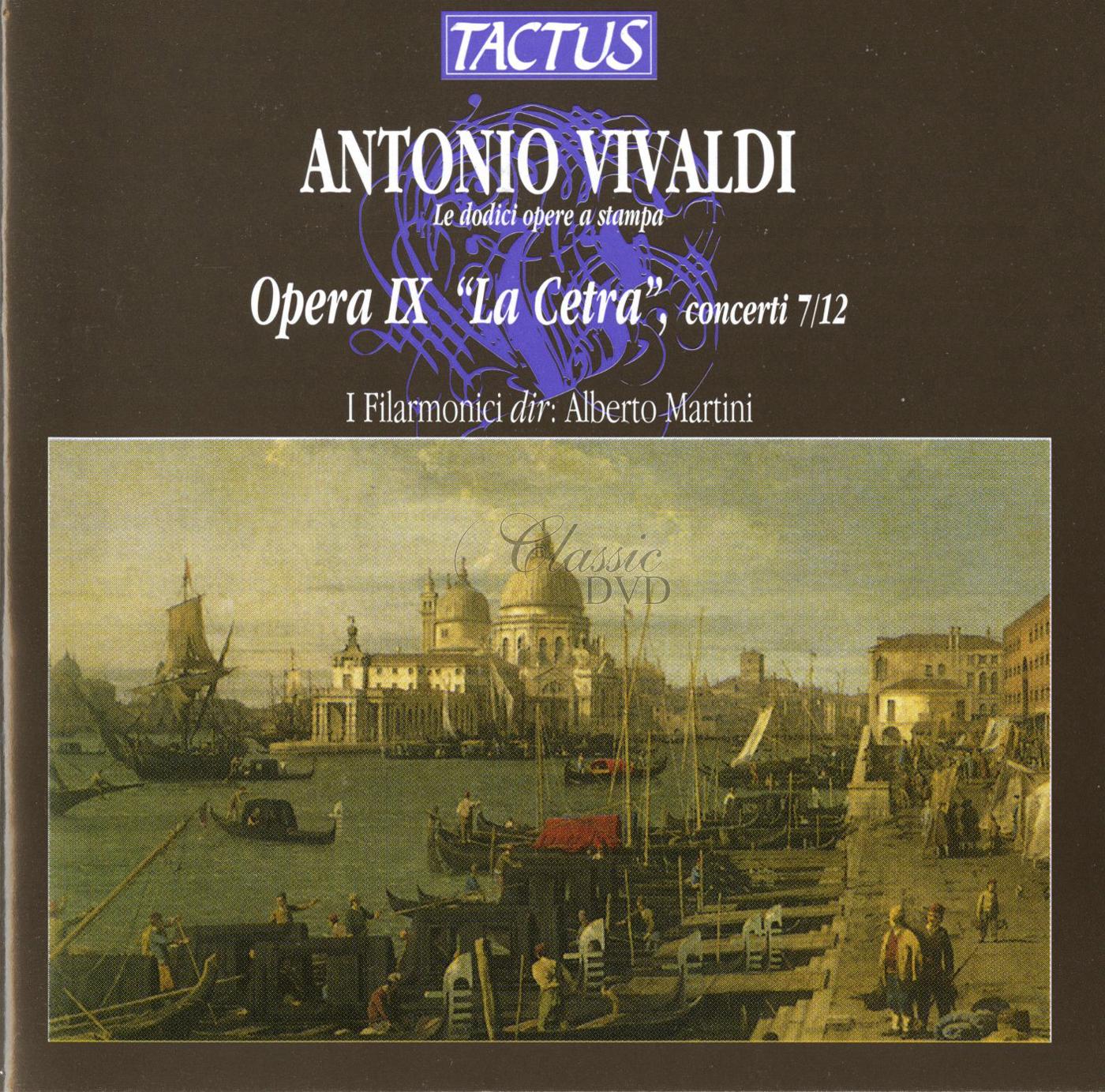 VIVALDI ANTONIO La Cetra – Concerti RV 359, 238, 530, 300, 198a, 391, Op. IX, 1727 (CD)