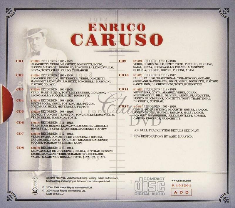 ENRICO CARUSO: The Complete Recording - SBĚRATELSKÁ EDICE (12CD)