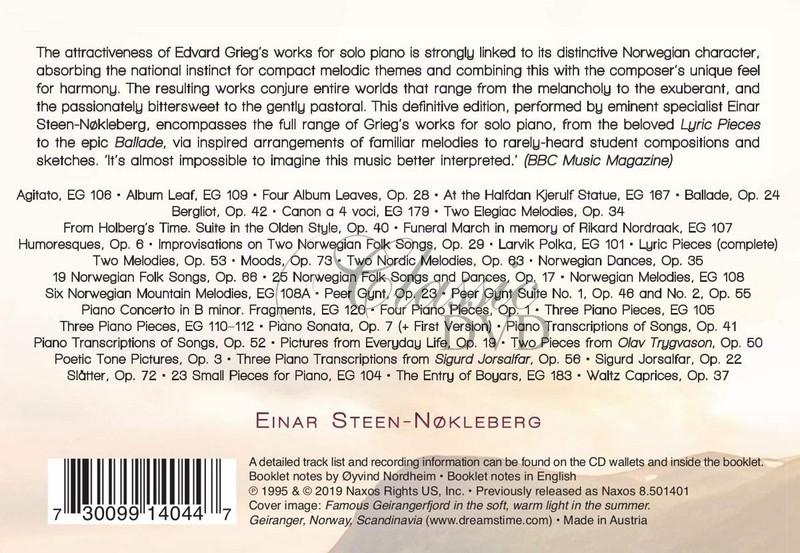 GRIEG,E.: Complete Piano Music (14CD)