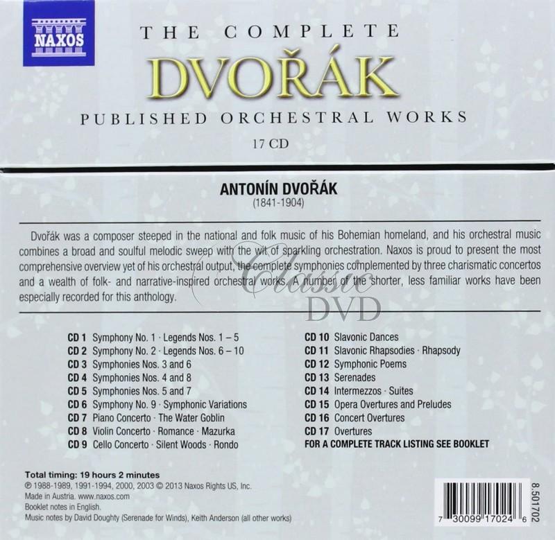 DVOŘÁK: Complete Published Orchestral Works - DÁRKOVÁ EDICE (17CD)