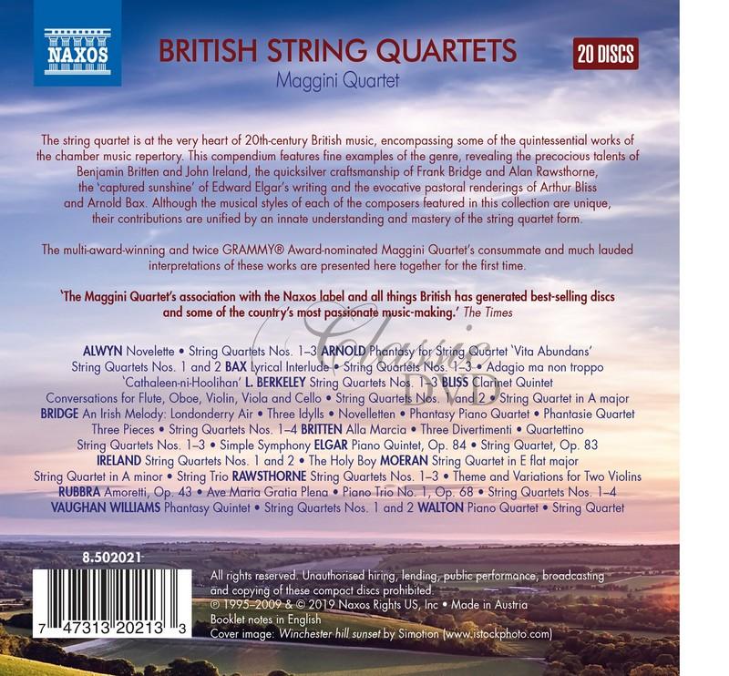 BRITISH STRING QUARTETS Maggini Quartet - SBĚRATELSKÁ EDICE (20CD)