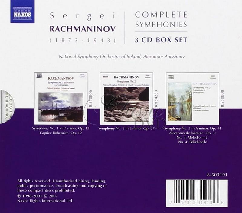 RACHMANINOV: Complete  Symphonies (3CD)