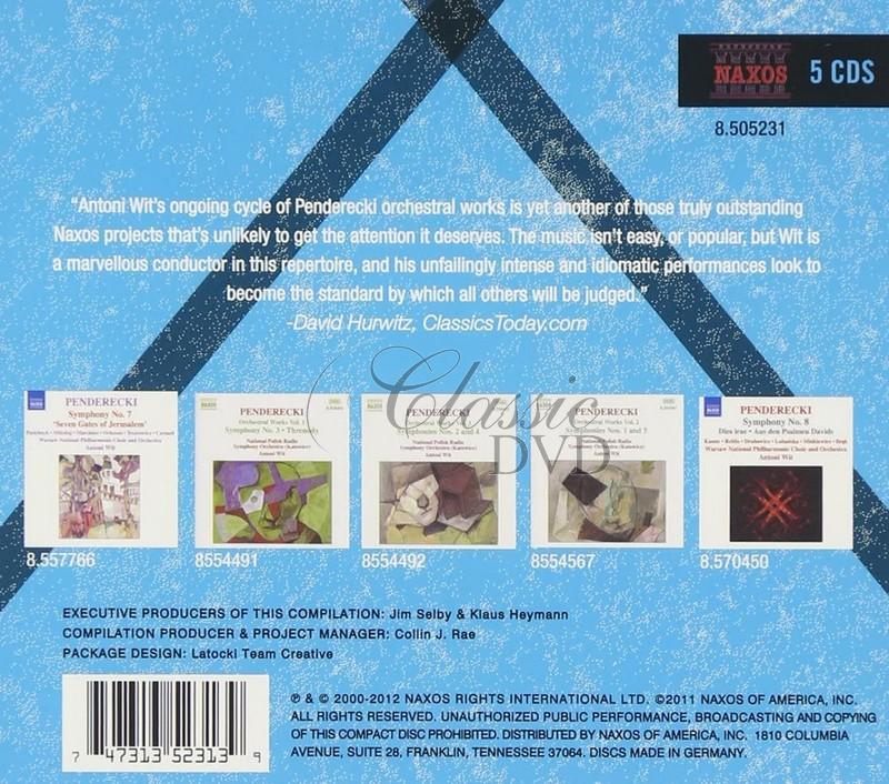 PENDERECKI, K.: Symphonies Nos. 1-5, 7, 8 / Orchestral Works (5CD)