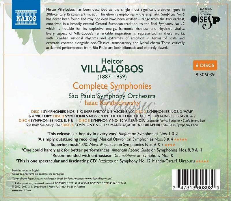 VILLA-LOBOS, H.: Complete Symphonies (6CD)
