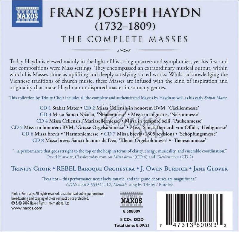 HAYDN, J.: Complete Masses (8CD)