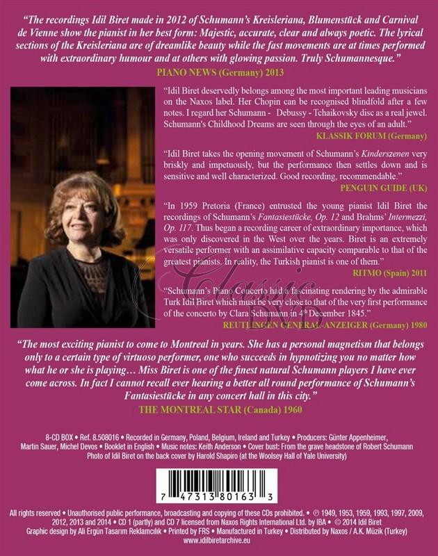 SCHUMANN, R.: Piano Music / Piano Concerto, Op. 54 / Piano Quintet (Biret Schumann Edition) (Biret, Wit, Borusan Quartet) (8CD)