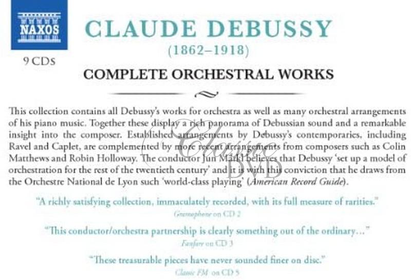DEBUSSY, C.: Orchestral Works (9CD)
