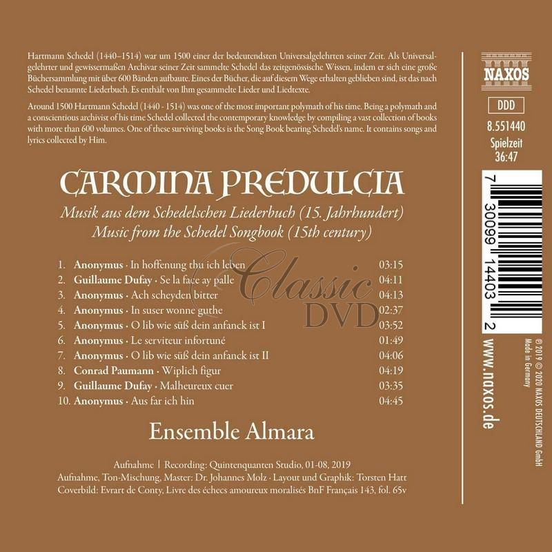 Carmina Predulcia - Music from the Schedel Songbook (15th Century) (CD)