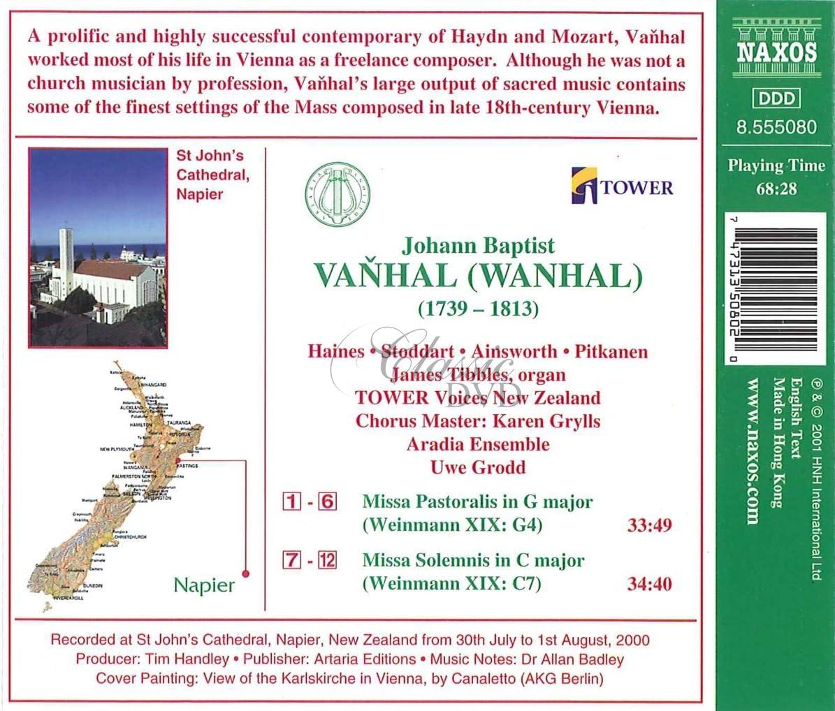 VAŇHAL, J.B.: Missa Pastoralis / Missa Solemnis (CD)