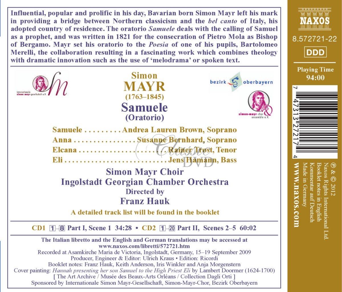 MAYR, J.S.: Samuele – Oratorio (2CD)